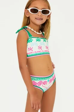 TROPICAL PALM LITTLE STELLA AND JANIE TWO PIECE BIKINI