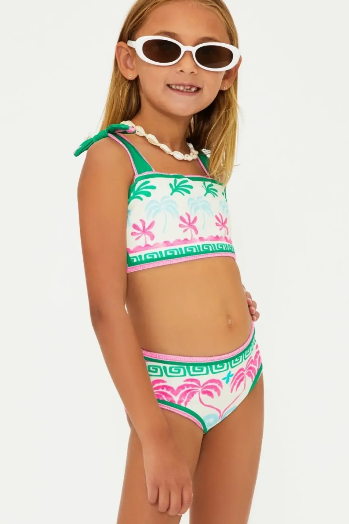 TROPICAL PALM LITTLE STELLA AND JANIE TWO PIECE BIKINI