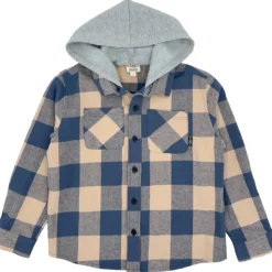 UPLAND PLAID FLANNEL SHACKET W/ HOOD