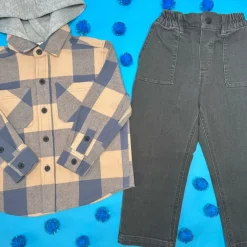 UPLAND PLAID FLANNEL SHACKET W/ HOOD
