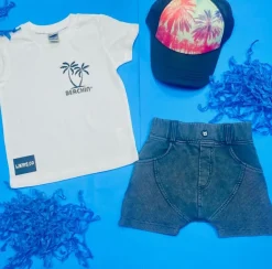 VINTAGE BIKER PANELED SHORTS