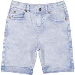 WASHED DENIM SHORTS