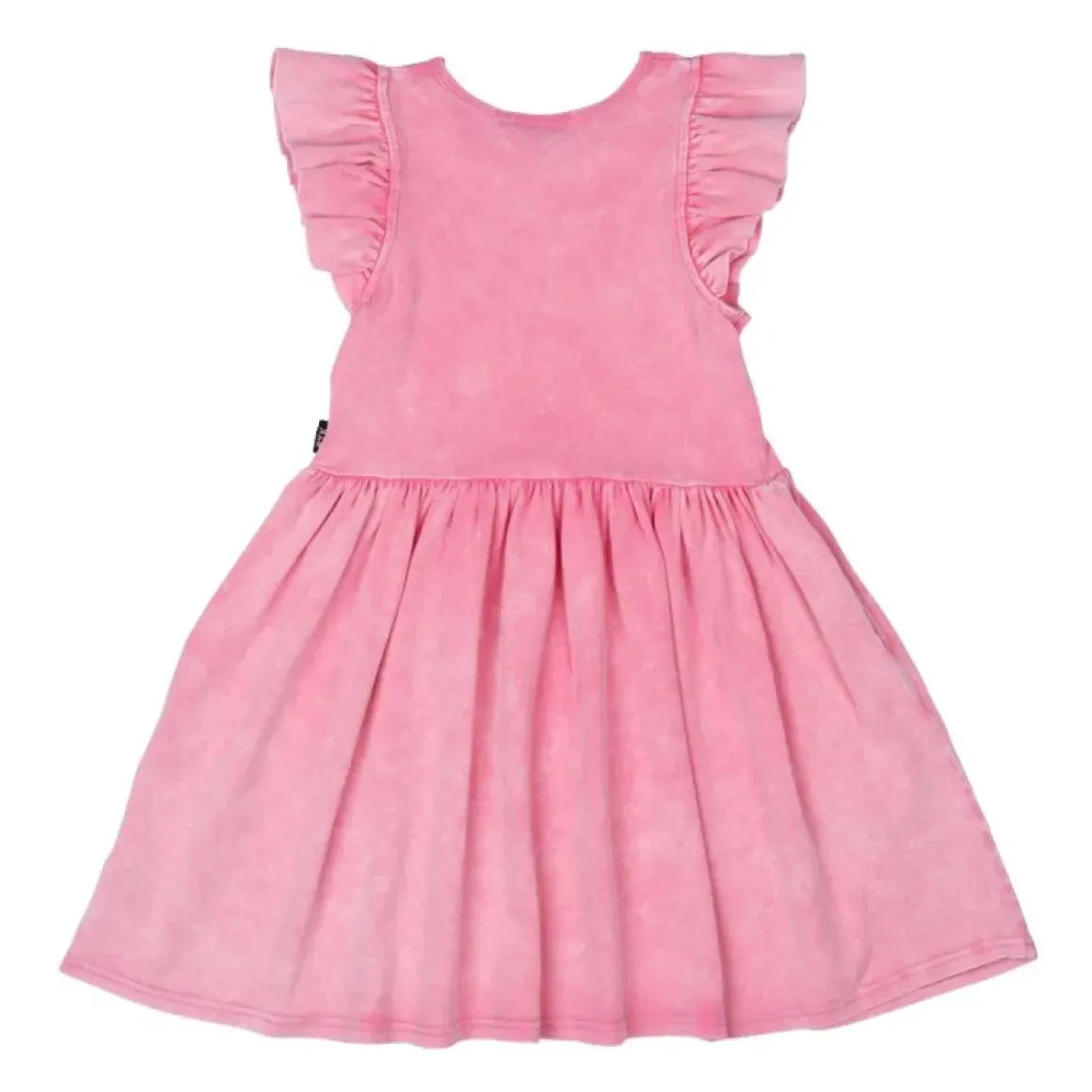 WASHED RUFFLE DRESS