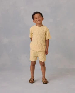 WAVES TERRY RELAXED TSHIRT AND SHORTS SET