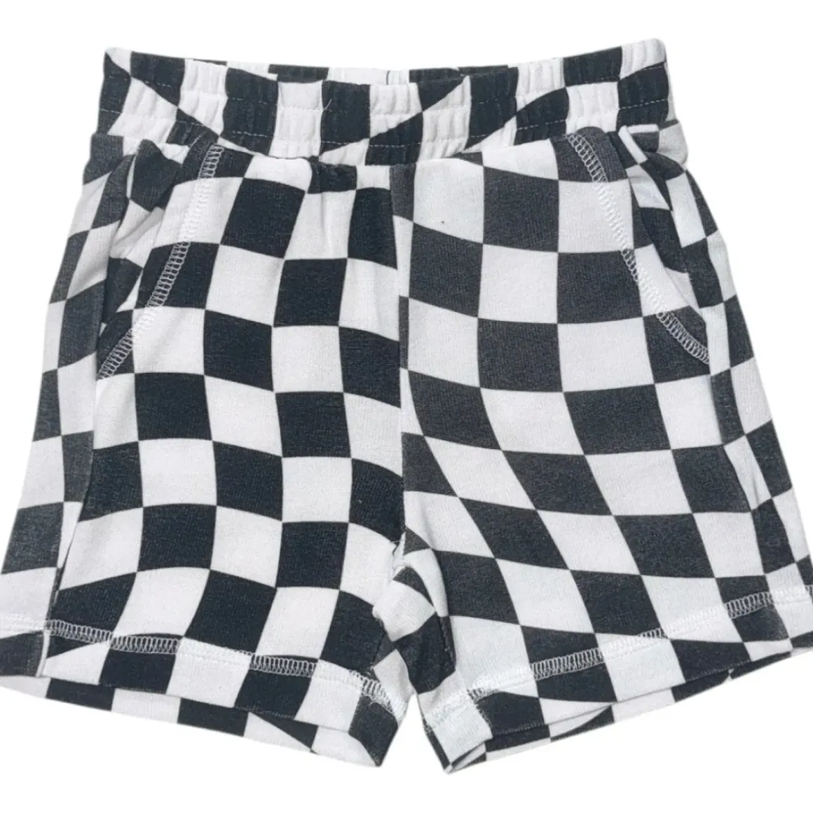 WAVY CHECKERED SHORTS