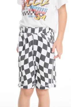 WAVY CHECKERED SHORTS