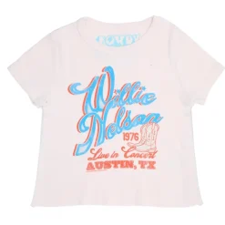 WILLIE NELSON AUSTIN COWBOY BOOTS TSHIRT