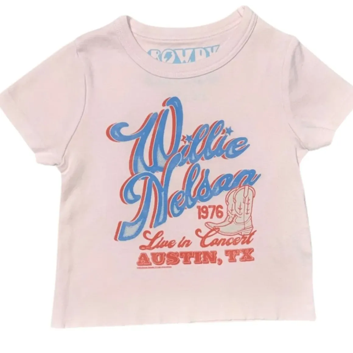 WILLIE NELSON AUSTIN COWBOY BOOTS TSHIRT
