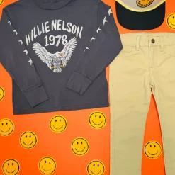 WILLIE NELSON EAGLE LONG SLEEVE TSHIRT