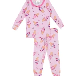 XMAS SWIRL LONG SLEEVE PJS