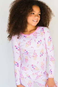XMAS SWIRL LONG SLEEVE PJS