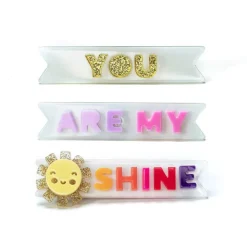 YOU ARE MY SUNSHINE ALLIGATOR CLIPS