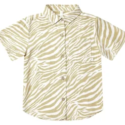 ZEBRA BUTTON DOWN TOP