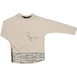 ZEBRA LONG SLEEVE TOP W/ SIDE ZIP