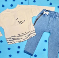 ZEBRA LONG SLEEVE TOP W/ SIDE ZIP