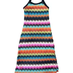ZIG ZAG SLIT ON THE SIDE MAXI DRESS