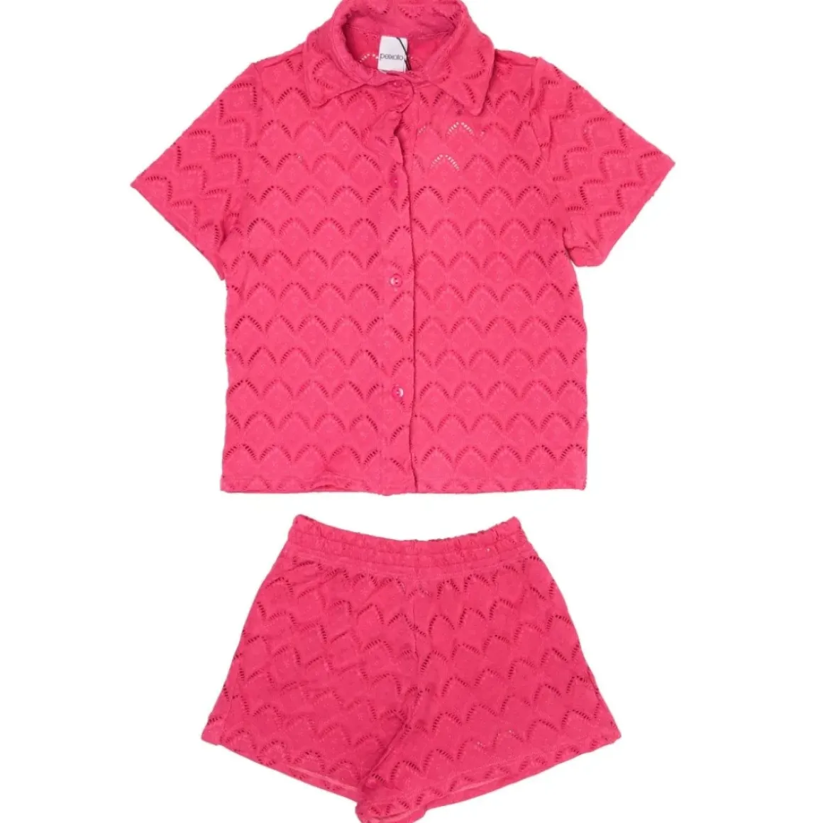 ZINA BUTTON DOWN TOP AND SHORTS SET