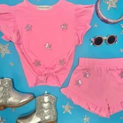 ZOEY STARS TOP AND SHORTS SET
